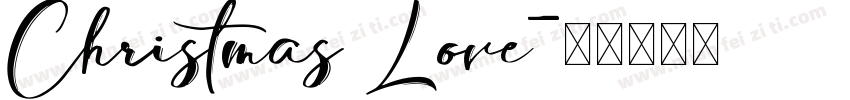 Christmas Love字体转换